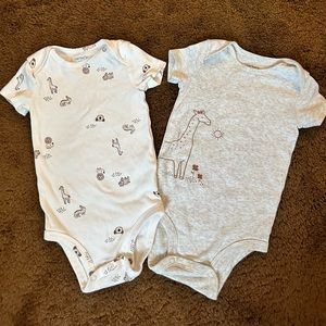 Two carters onesies
